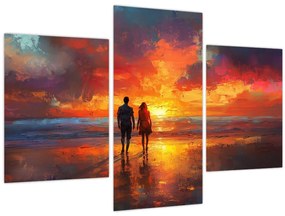 Kép - Séta a tengerparton (90x60 cm)