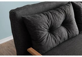 2 személyes kanapéágy Homoko 2-Seater - Sötét Szürke