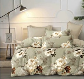 Pamut ágynemű CALMELIE zöld Ágyneműhuzat mérete: 70 x 90 cm | 140 x 200 cm