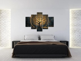 Kép – Arany aurájú fa (150x105 cm)