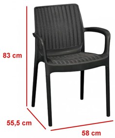 Balimore 4+1 kerti bútor garnitúra szett