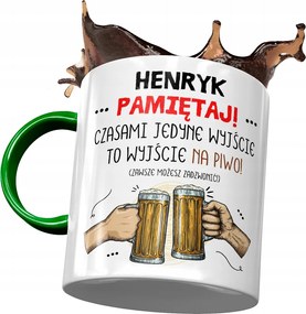 Zöld Bögre Henrik Férj Kolléga Ajándék Nyomtatott Fotóval