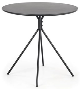 HOMORA fekete étkezőasztal