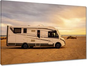 Vászonkép 90x60 Lakókocsi naplementekor