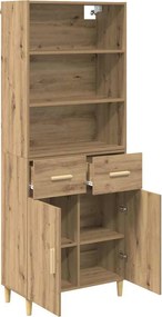 vidaXL Magasfiú fiókkal Artisan tölgy 69,5 x 34 x 180 cm Faanyag