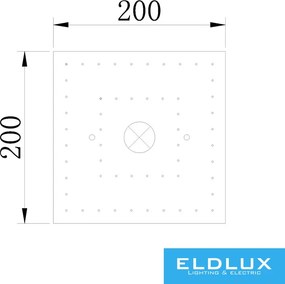ELDLUX OMX6001-L200 ELDALIZ Kristály Mennyezeti Lámpa IP20