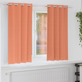 Függönyök függönyökkel 2 pcs Terrakotta Poliészter