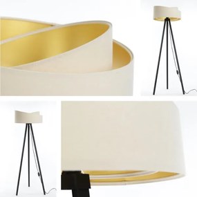 Állólámpa GALAXY 1xE27/60W/230V krém/wenge színben