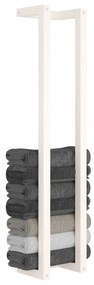 fehér tömör fenyőfa törülközőtartó 23 x 18 x 110 cm