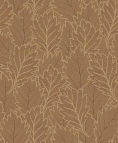Decoprint Antibes Quercus Leaves barna-bronz leveles vlies tapéta – AN28262