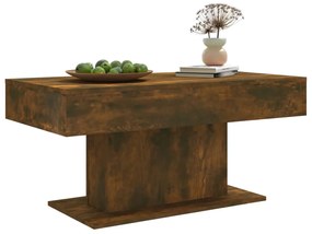Füstös tölgy színű szerelt fa dohányzóasztal 96 x 50 x 45 cm