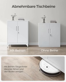 Irattartó szekrény, zárható multifunkciós tárolószekrény,matt szürke