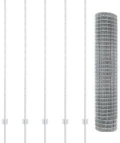 Kerti Kerítés Szett 2 db Horganyzott acél 10 x 1.5 m Tartós