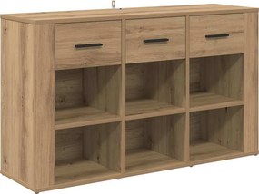 vidaXL Széf fiókkal Artisan tölgy 100 x 30 x 59,5 cm Faanyag