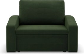 Vertico fekvőfotel, 90 cm széles, fonott, zöld