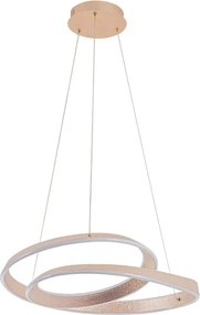 LED csillár kábelen GLOW LED/75W/230V 4000K Ø60 cm arany