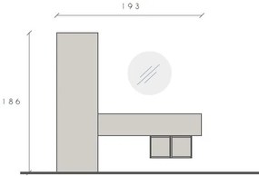 Infinity 2.0 4 elemes szett Mercure tölgy / bézs színben