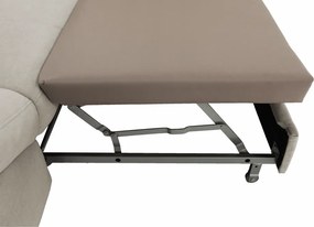 Sarokülőgarnitúra, szürke-bézs taupe, jobbos, FABIA