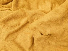 Frottír gumis lepedő PREMIUM sárga-narancs 180x200 cm