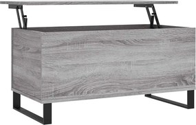 vidaXL szürke sonoma színű szerelt fa dohányzóasztal 90x44,5x45 cm