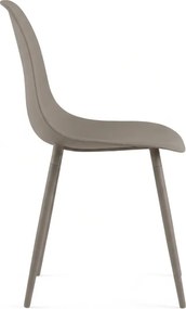 Étkezőszék OSAKA műanyag, szürkésbarna