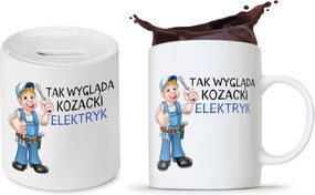 Villanyszerelő Készlet Ajándék Bögre Persely fényképes nyomtatással