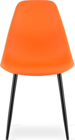 OSAKA narancssárga szék fekete lábakkal