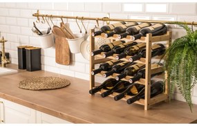 G21 Bambusz borosállvány, 16 palackos, M