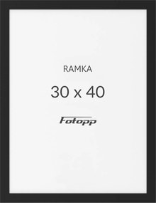Képkeret Fekete 30x40cm fotókeret