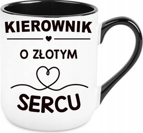 Bögre Elegáns Ajándék Vezető Arany Szív Születésnap Karácsony+ Név