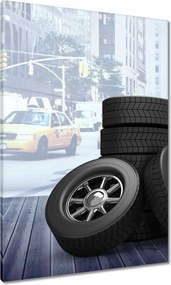 Vászonkép 70x100 Gumiabroncs csere szett