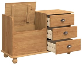 előszobai tárolópad ASKIM&quot; Mézbarna 100x39x62 cm Tömör fenyő&quot;