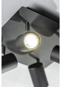 Lámpa Mennyezeti lámpatest VENETO, IP20, max. 20W, 4 x GU10, kör/négyzet, fekete