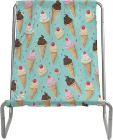 Összecsukható strandnyugágy SAND ICE CREAM, színes kivitel