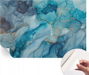 Fali fotótapéta Hálószobába Nappaliba Kék absztrakt 104x70 cm