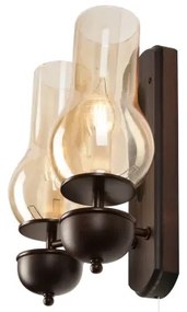 Brilagi - LED Fali lámpa COTTAGE 2xE14/40W/230V bükkfa/barna