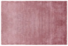 Rózsaszín rövid szálú szőnyeg 140 x 200 cm GESI II Beliani