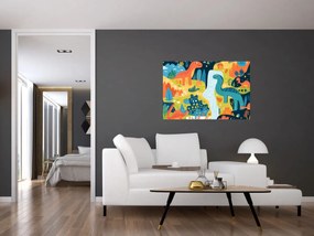 Kép - Vidám dinoszauruszok (90x60 cm)