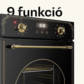 Klarstein Victoria beépített sütő 45 cm 49 l fekete