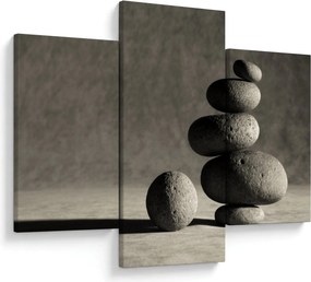 Kép - Szürke kövek (90x60 cm)