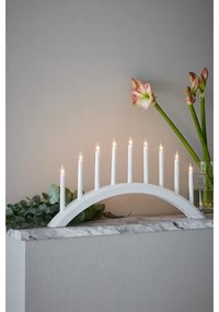 Markslöjd 705954 - Karácsonyi gyertyatartó AVENTO 9xE10/3W/230V fehér