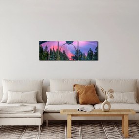Kép - Lake Tahoe, Sierra Nevada, Kalifornia, USA (órával) (90x30 cm)