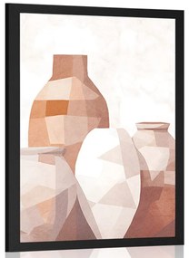 Plakát csendélet vázákkal