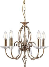 ELSTEAD AG5-AGED-BRASS AEGEAN Provence Csillár Sárgaréz E14 IP20