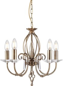 Elstead Lighting AEGEAN AG5-AGED-BRASS Csillár 5x60W/E14