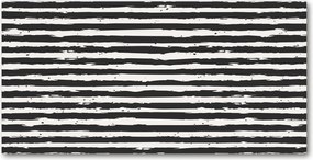 Konyhai panel Fekete-fehĂ©r csĂkos 100x50 RagasztĂł