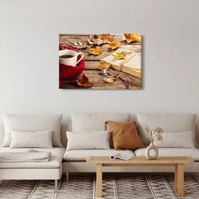 Kép - Őszi csésze tea (90x60 cm)