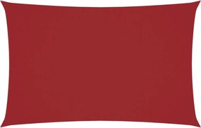 vidaXL piros téglalap alakú oxford-szövet napvitorla 2,5 x 5 m