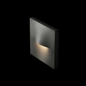 RENDL BOBO SQ fali lámpa antracitszürke 230V LED 3W IP65 3000K