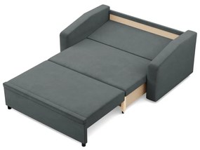 Zeus kanapé, bársony, hab töltet, döntött kartámasz, szürke